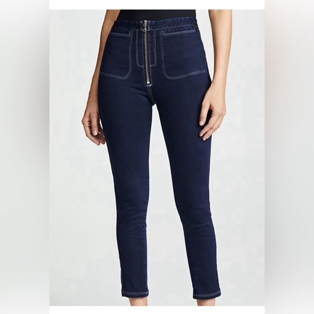Rachel Comey High-Rise Skinny Jeans in Dark Indigo